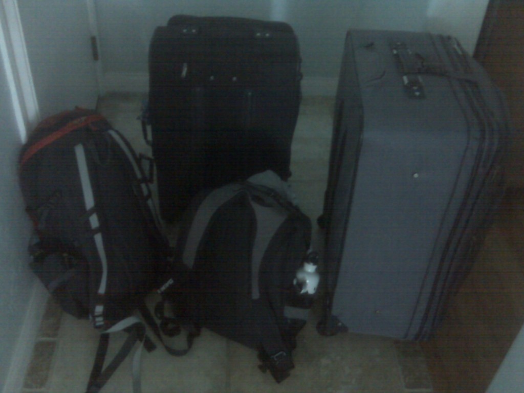 suitcases and carry on