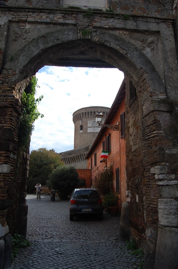 ostia antica walled town