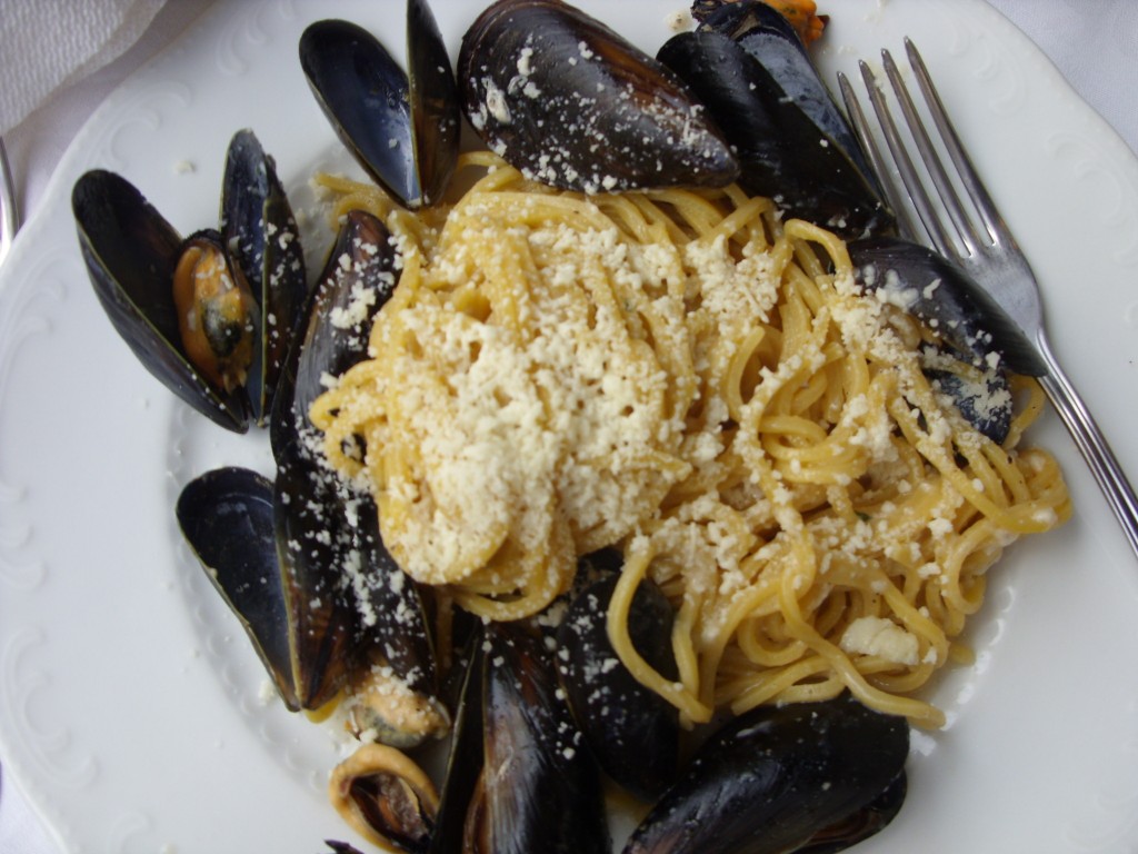 seafood pasta in italy