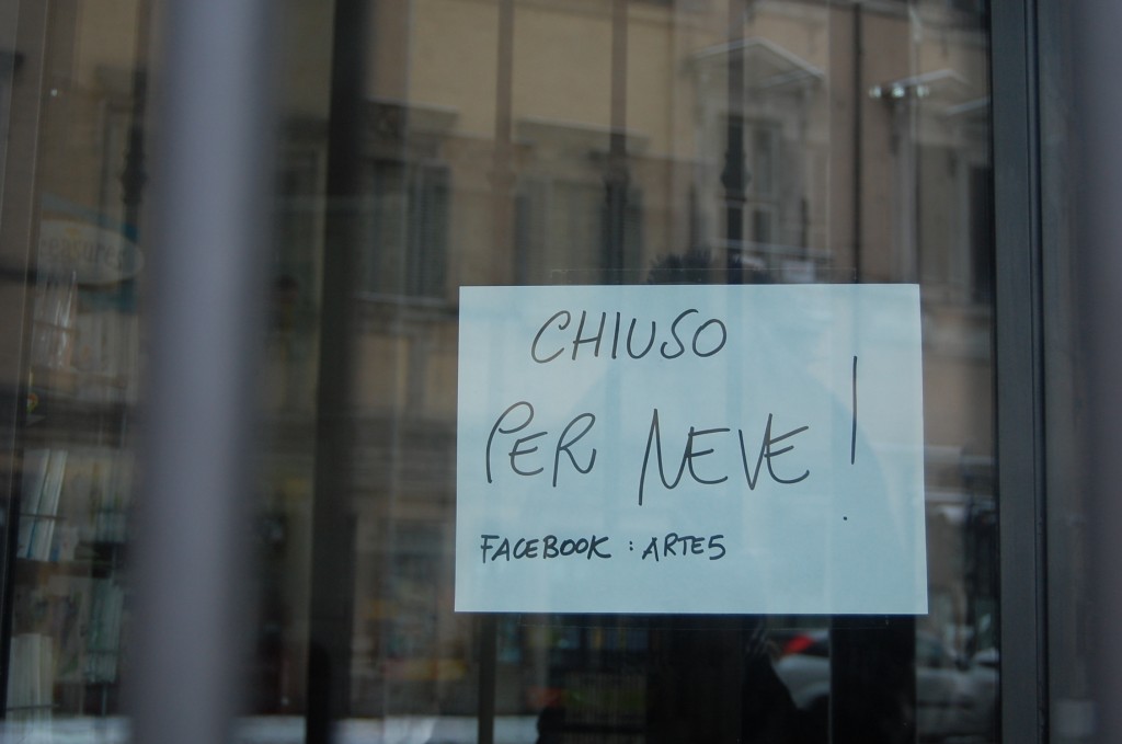 closed because of snow