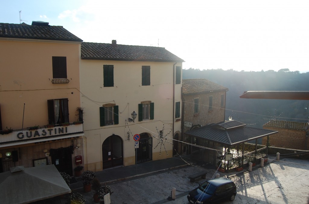 The view from Il tufo rosa in Pitigliano Tuscany