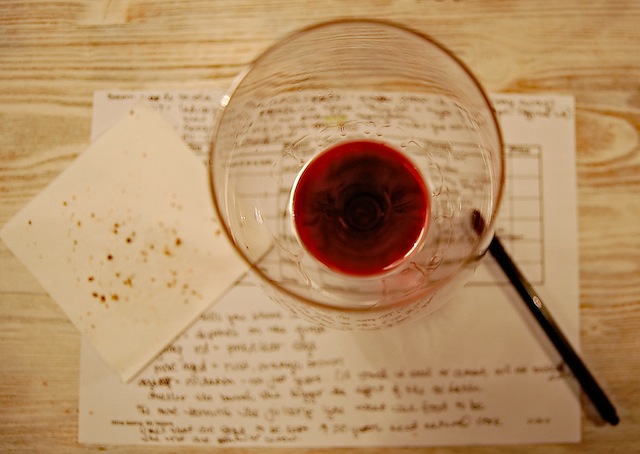 notes on wine tasting in Rome