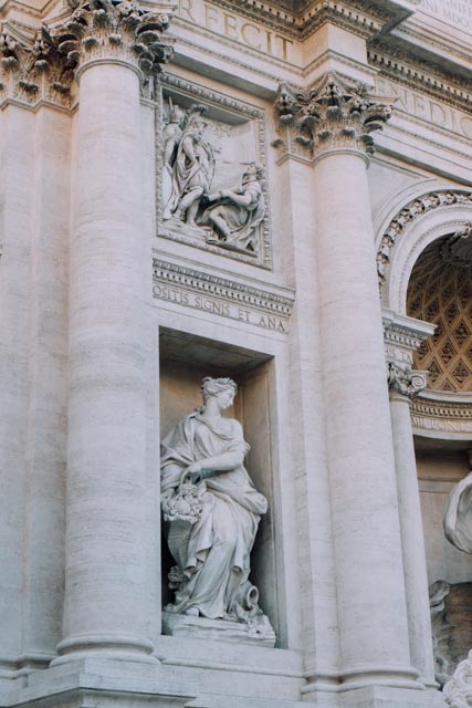 Detail of the Trevi Fountain