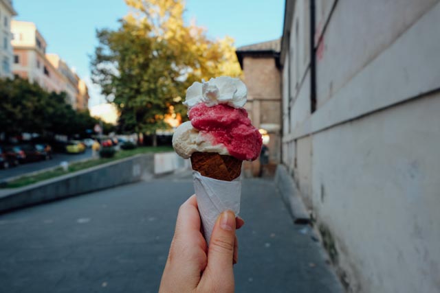 gelato fatamorgana in Trastevere