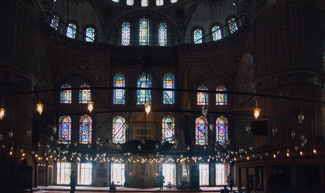 Blue mosque interior