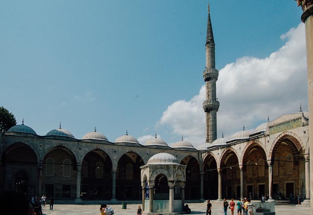 Blue mosque exterior