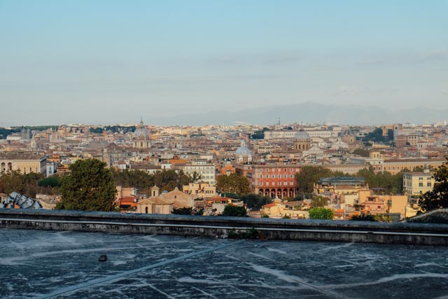 view from the janiculum 