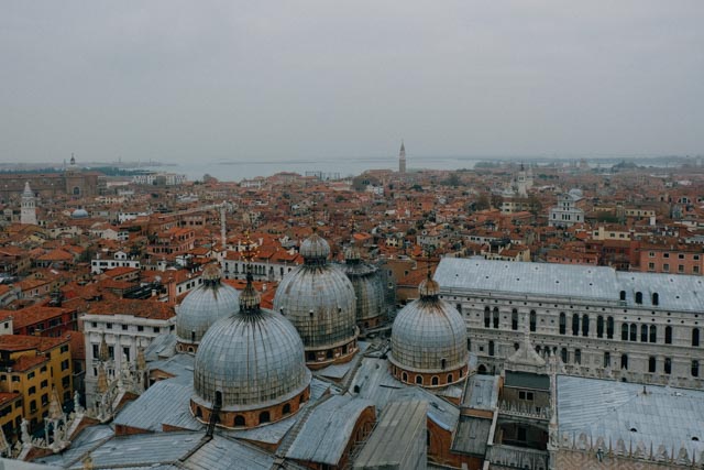 Venice views from bell tower