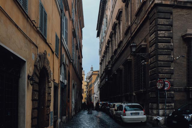 Rainy day in Rome