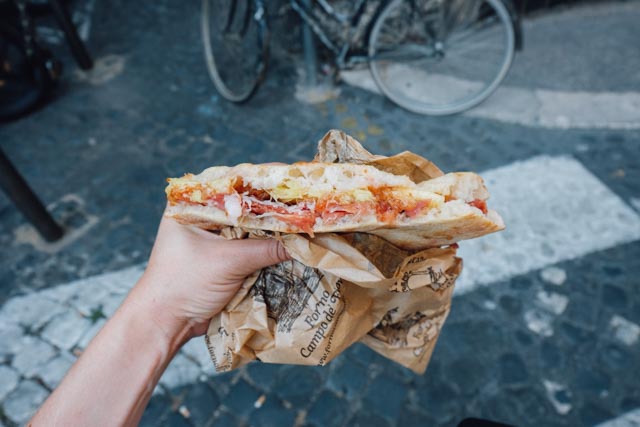 best panino in rome forno campo de fiori