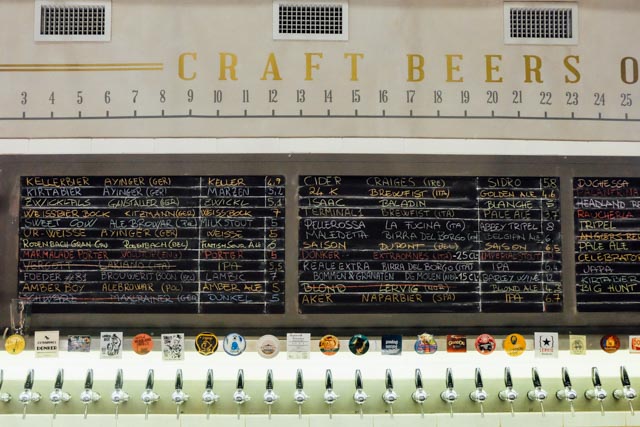 craft beer on draft in Rome