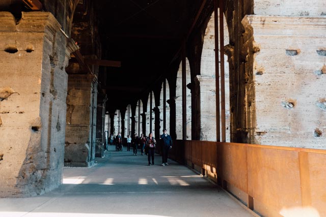 inside the colosseum