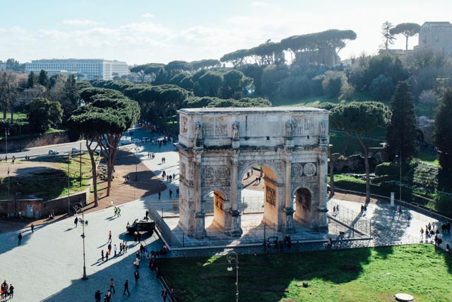 Rome Arch at Colosseum