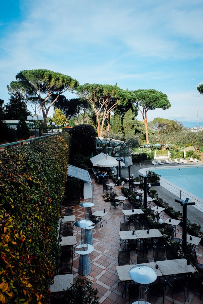 pool and patio at the roma cavalieri