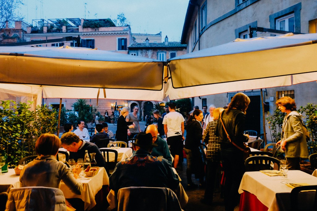 Trastevere restaurant in Rome