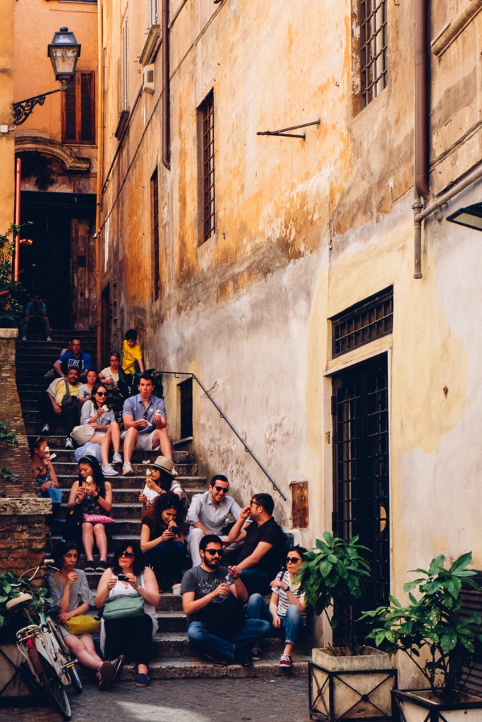 gelateria del teatro steps