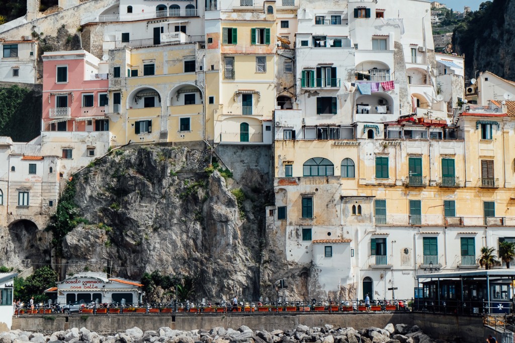 Buildings on the Amalfi coast