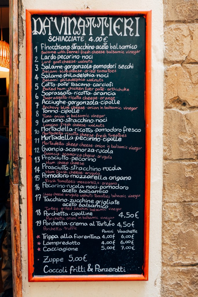 da viniattieri florence menu