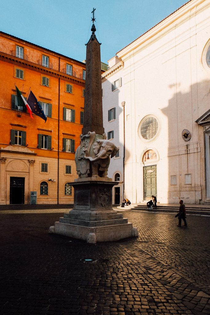 Statue of Elephant in Rome