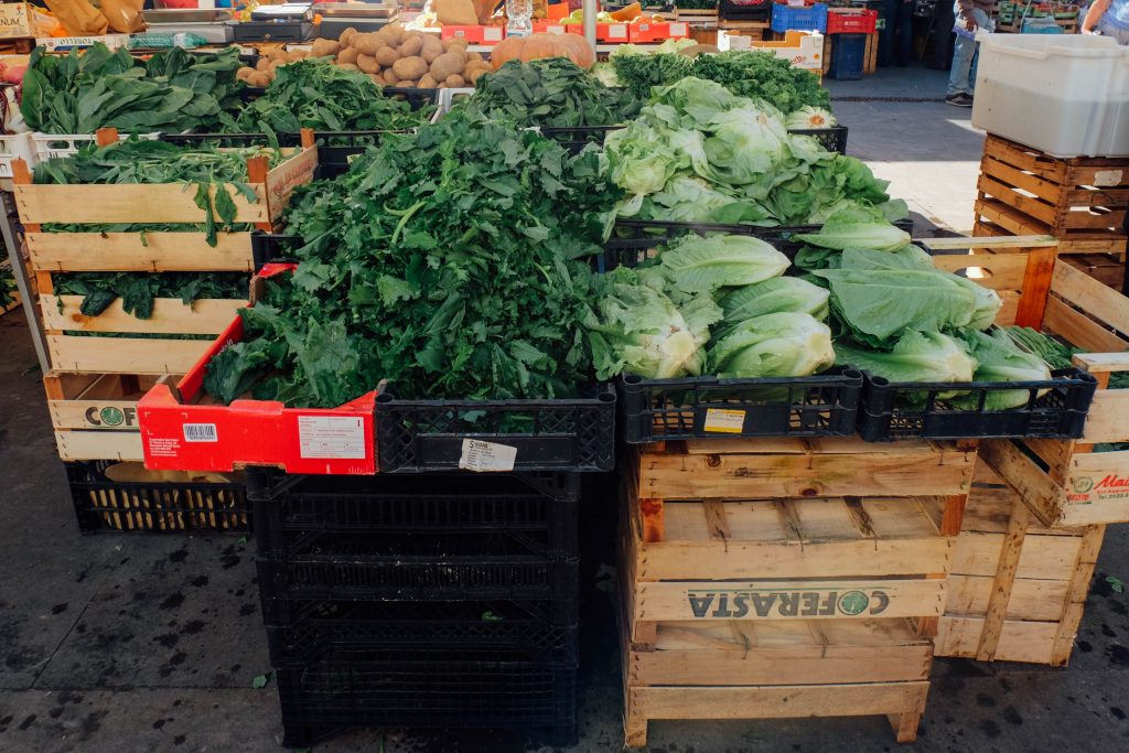 Italian farmers market in Rome