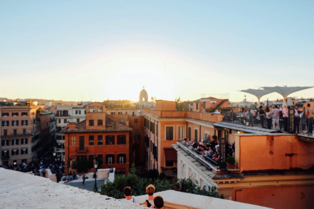 Spanish steps view