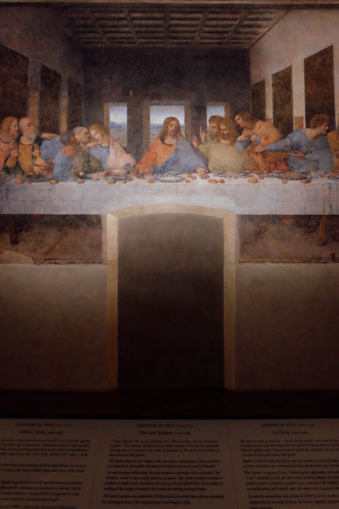 A photo of the famous fresco after managing to get tickets to last supper in milan