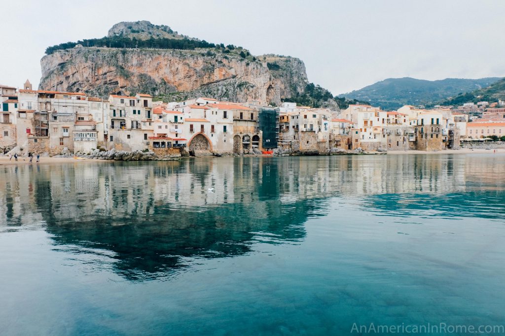 Cefalu beach in Sicily