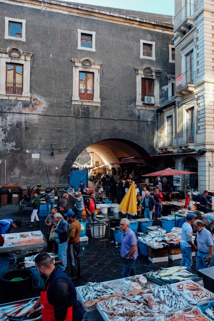 Catania Fish Market in Sicily