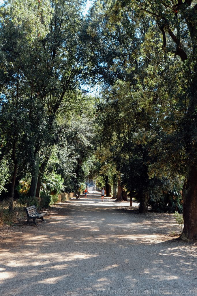 trail in villa pamphili