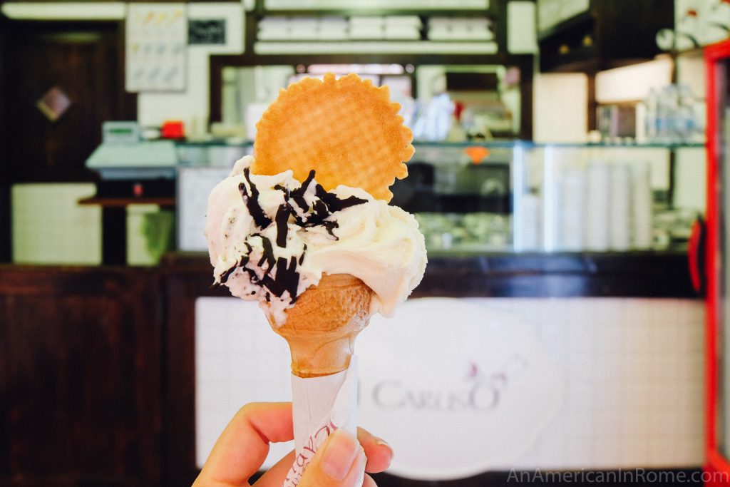 gelato cone in store