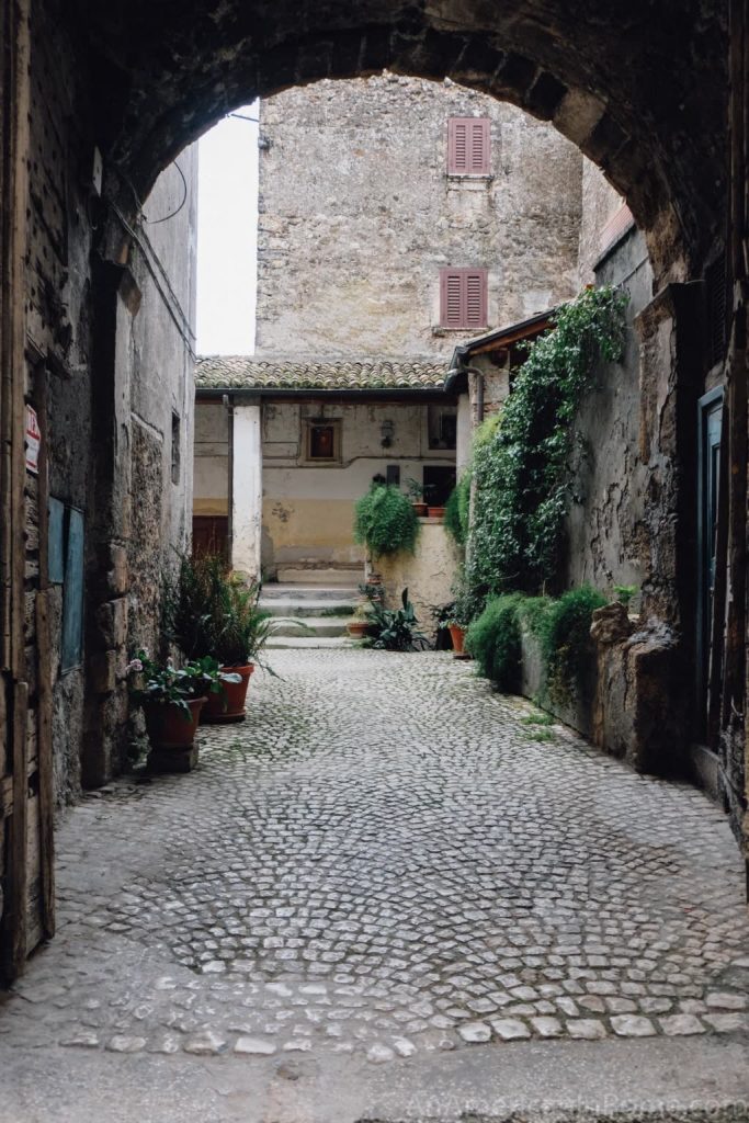Courtyard in Anagni, Italy