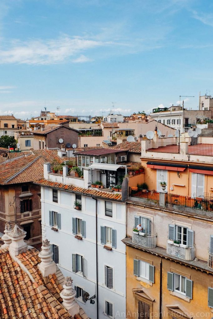 View of Rome rooftops