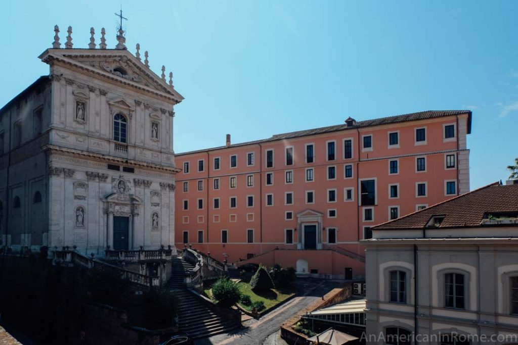 Angelicum and the corner of the Roma Luxus hotel