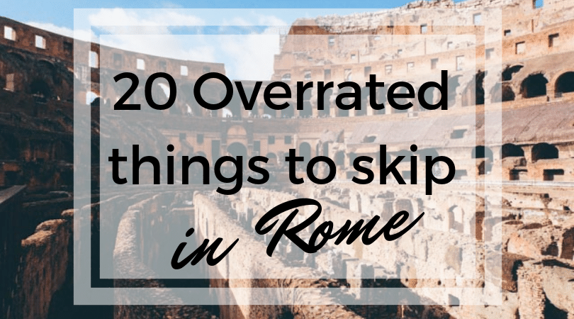 what not to do in Rome