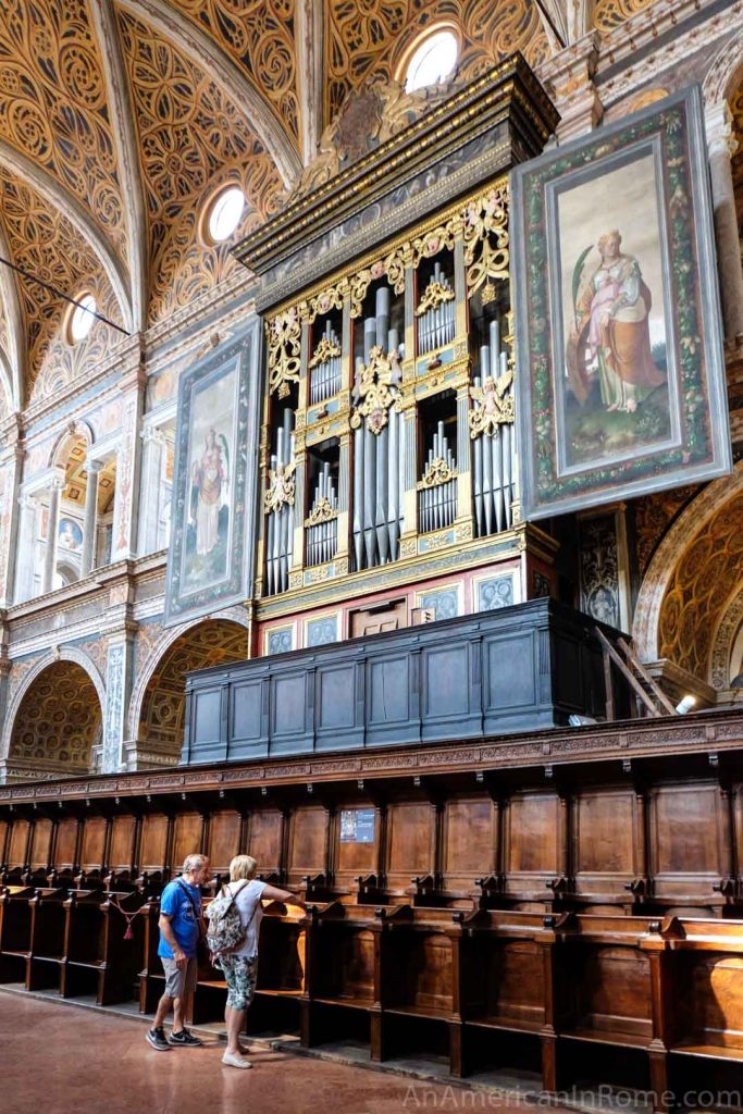 organ at San Maurizio al Monastero Maggiore church in Milan