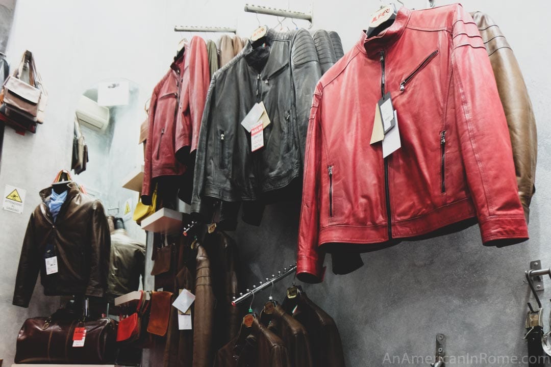 FIND THE BEST LEATHER SHOPS IN ROME ON THIS STREET!