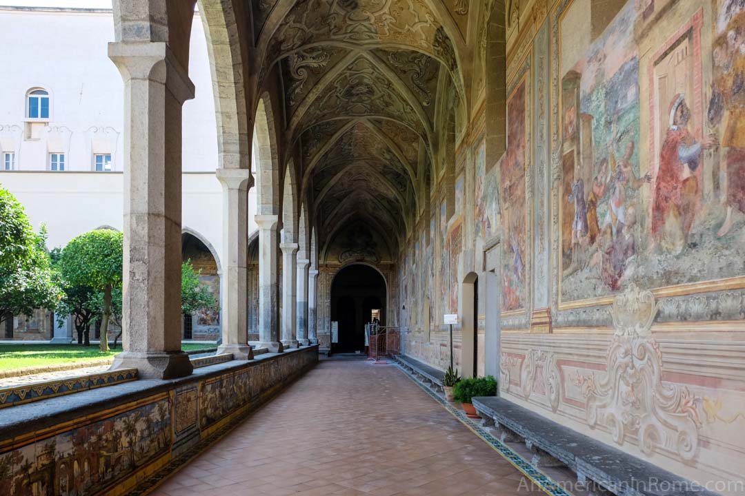 monastero santa chiara napoli painted halls