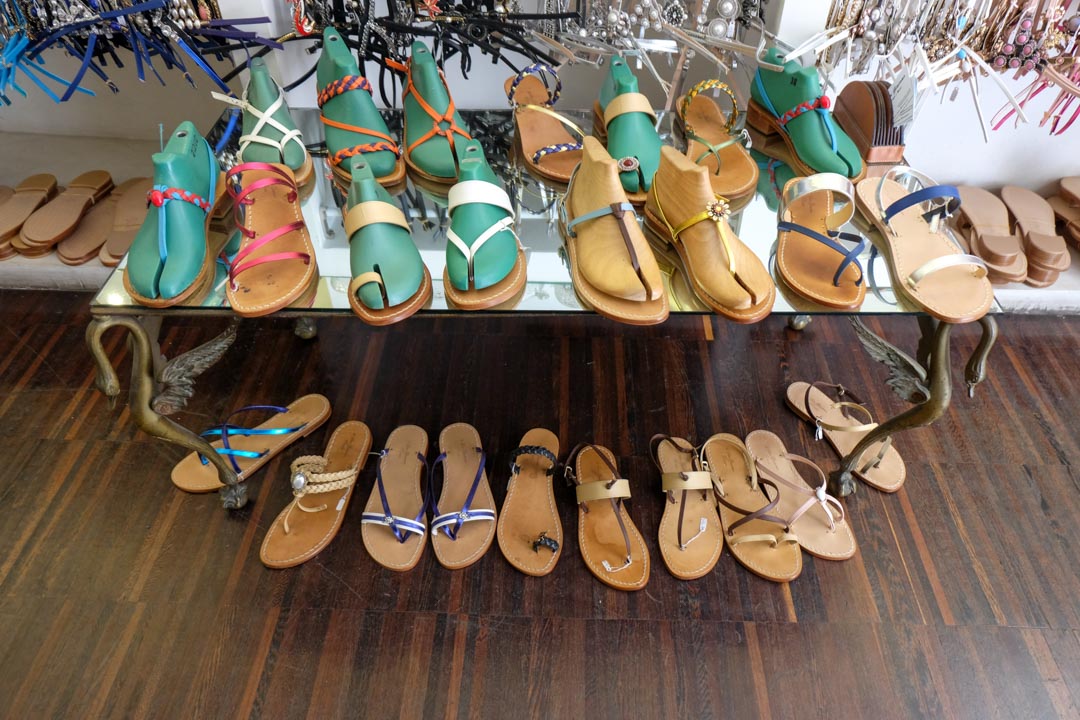 handmade sandals in rome