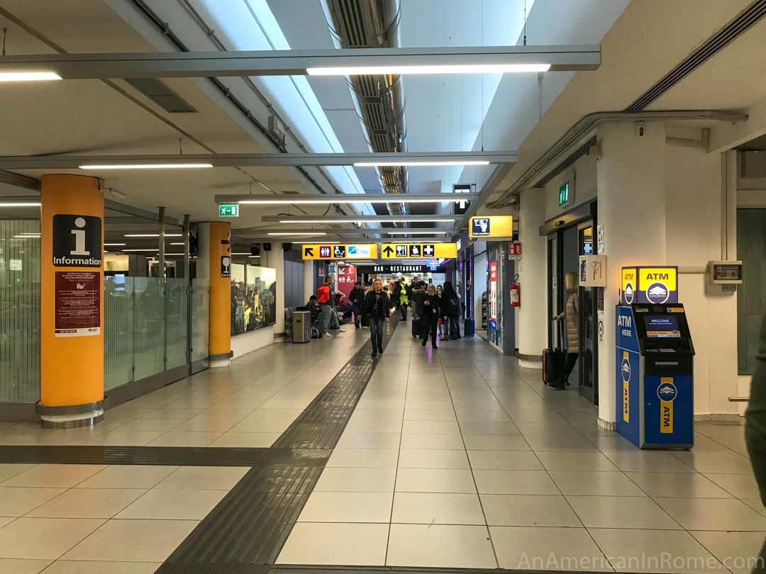 pre boarding area in Ciampino Airport