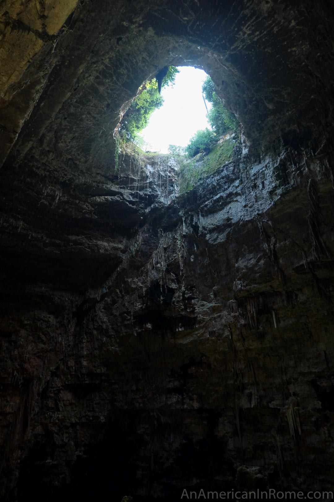 skylight in cave in puglia