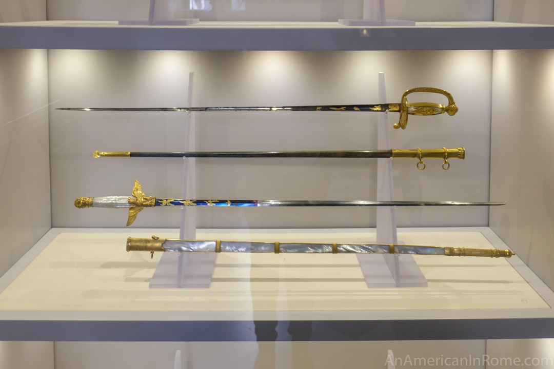 napoleon swords on display