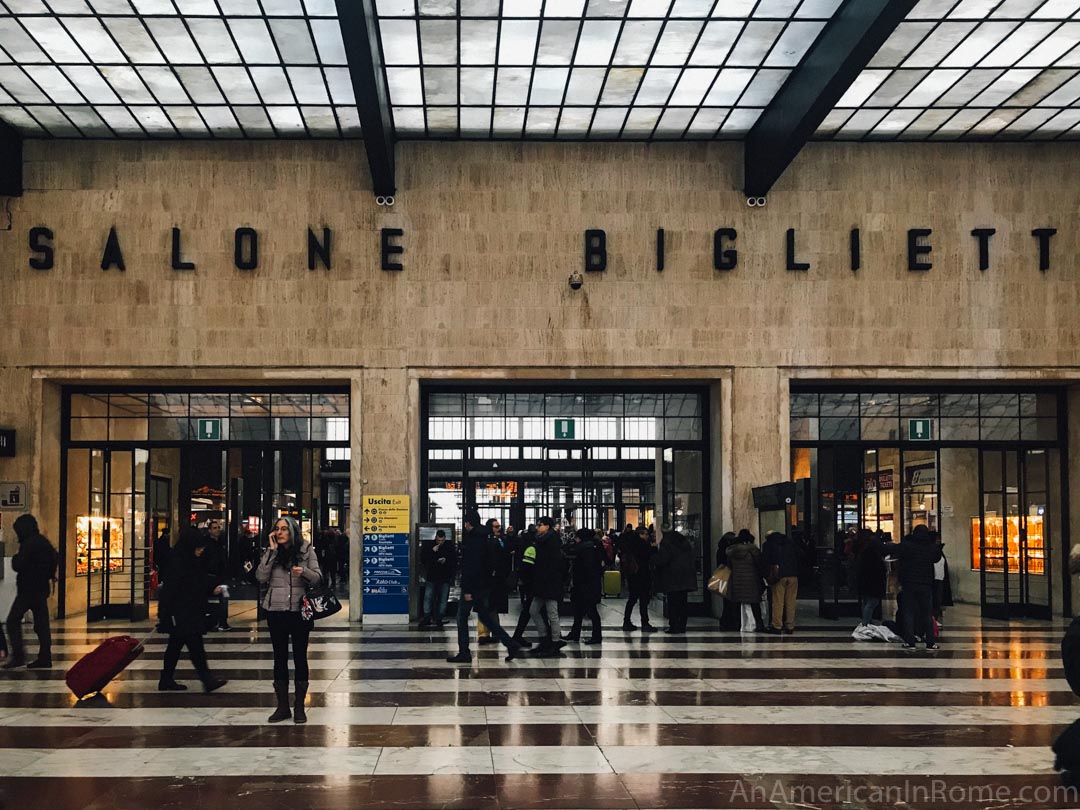 main waiting area in Firenze santa maria novella station