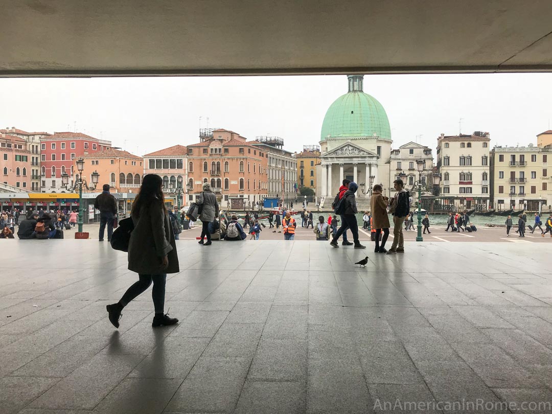 exit of Santa Maria Lucia train station venice