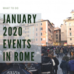 text january 2020 events in Rome over image of crowds in city