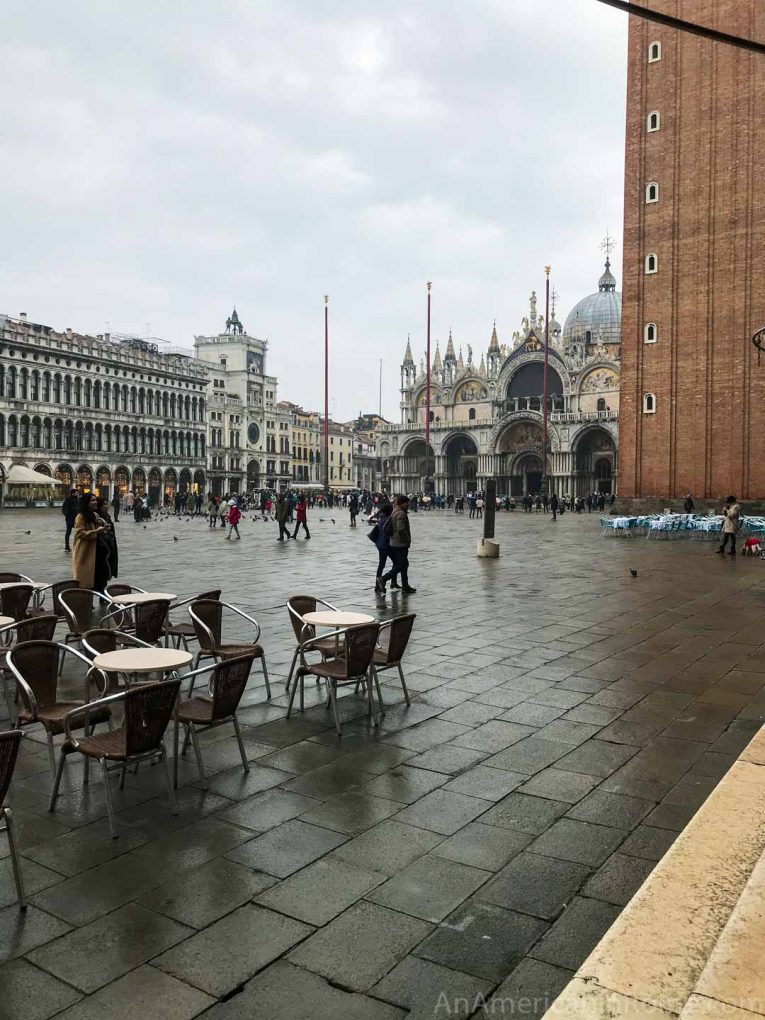 tables on piazza san marco